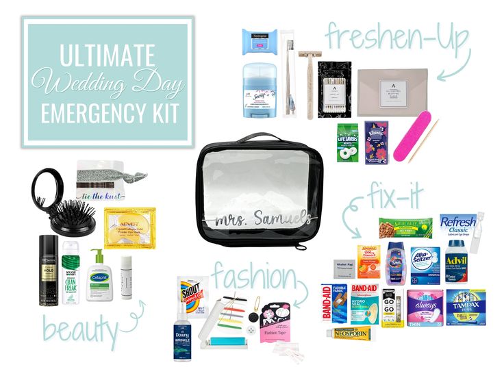 Medium White Bridal Emergency Kit Custom Kit Bride Etsy