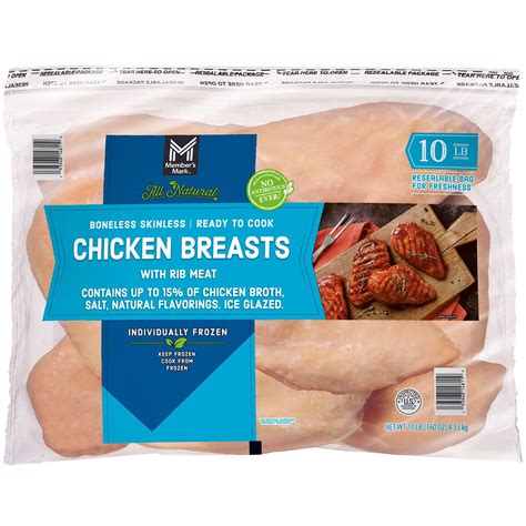Member S Mark Boneless And Skinless Chicken Breasts Frozen 10 Lbs Samsclub Com Member S Mark Boneless And Skinless Chicken Breasts Frozen 10 Lbs Samsclub Com