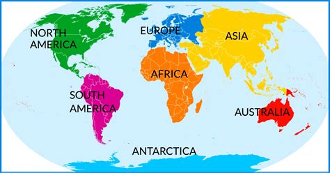 Memorize The 7 Continents Seven Continents Of The World Mnemonics