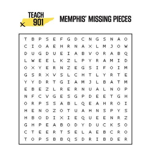 Memphis Missing Pieces Printables For Your Classroom Teach901