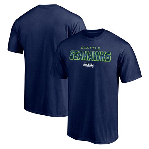 Men Amp 39 S Fanatics College Navy Seattle Seahawks Moving Target T Shirt