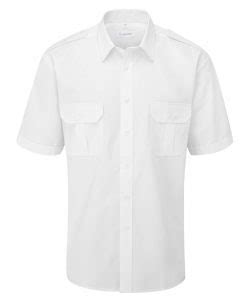 Men's Pilot Shirt - White Label Slim Cut - 58% Polyester/32% Cotton/10% Spandex - Men's - Size Regular X 14.5W - Jetseam - Includes Eyelets