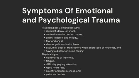 Mental Trauma Synonym