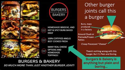 Menu At Burgers Amp Bakery Spartanburg