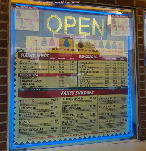 Menu Dairy Star Ice Cream Of Lincolnwood Menu Dairy Star Ice Cream Of Lincolnwood