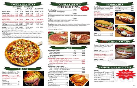 Menu For Angela Mia Pizza East Cleveland In East Cleveland Oh Sirved Menu For Angela Mia Pizza East Cleveland In East Cleveland Oh Sirved