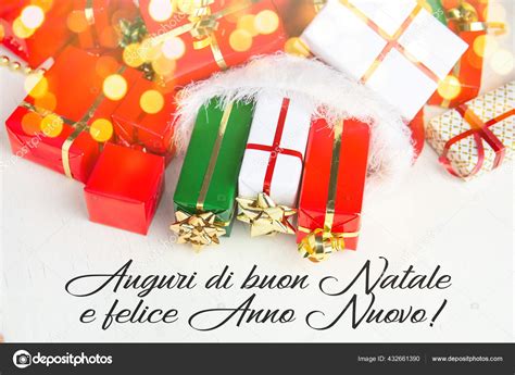 Merry Christmas Happy New Year Italian Stock Photo Edit Now 1256683099