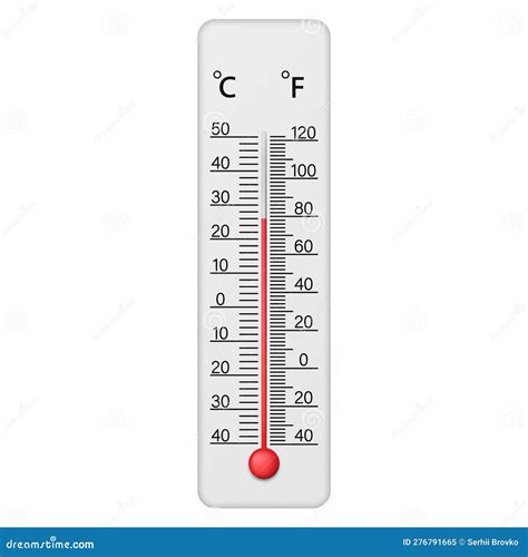 Meteorological Thermometer Fahrenheit And Celsius For Measuring Air
