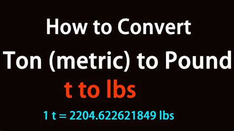 Metric Tons To Pounds Converter Online Metric Tons To Pounds Converter Online