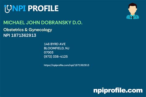 Michael John Dobransky D O Npi 1871362913 Obstetrics Amp Gynecology