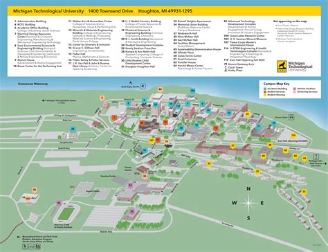 Michigan Technological University Campus Map All Maps