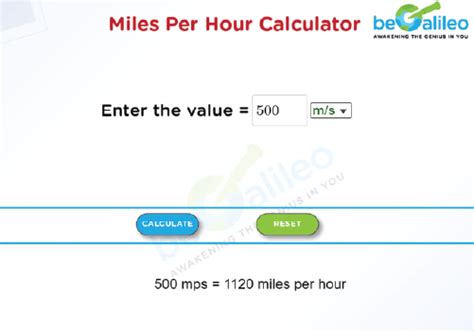 Miles Per Hour Calculator Online Math Calculators Begalileo Miles Per Hour Calculator Online Math Calculators Begalileo