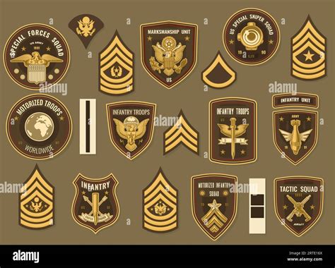 Military Army Chevrons Stock Vector Images Alamy
