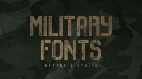 Military Fonts Envato