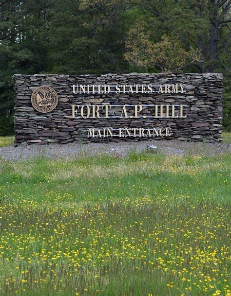 Military Sign For D P C A Fort A P Hill Fort A P Hill Va