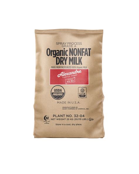 Milk Powder Whole And Nonfat A2 A2 Organic Regenerative Alexandre