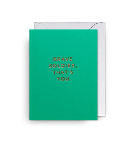 Mini Brave Soldier Card Rose Amp Lyons Mini Brave Soldier Card Rose Amp Lyons