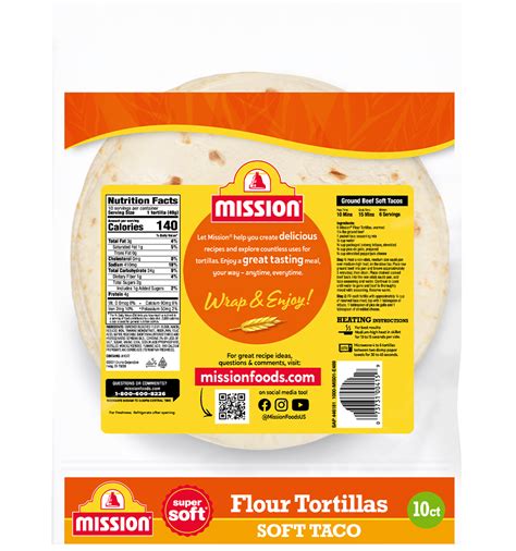 Mission 12 Inch Flour Tortilla Nutrition Facts Discounts Deals Www