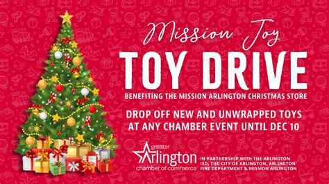 Mission Joy Toy Drive Benefiting The Mission Arlington Christmas Store Greater Arlington Chamber Of Commerce Mission Joy Toy Drive Benefiting The Mission Arlington Christmas Store Greater Arlington Chamber Of Commerce