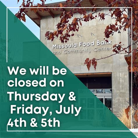 Missoula Food Bank Community Center 406 549 0543 Missoula Food Bank Community Center 406 549 0543