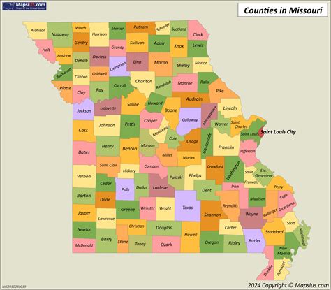 Missouri County Map Guide