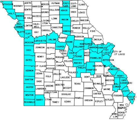 Missouri Zip Code United States