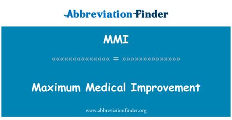 Mmi Medical Abbreviation