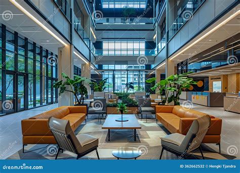 Modern Office Building Interior Design Exploring Innovative Atrium
