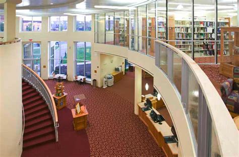 Modernist Stairway And Bookstacks Inside The Allen County Public Library In Fort Wayne Indiana Library Of Congress Modernist Stairway And Bookstacks Inside The Allen County Public Library In Fort Wayne Indiana Library Of Congress
