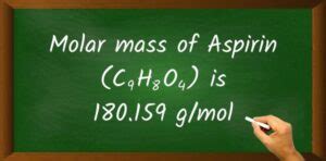 Unraveling the Mystery: Molar Mass of Aspirin Demystified