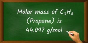 Propane Molar Mass Value