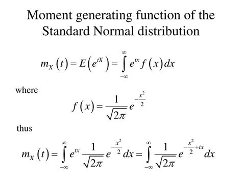 Moment Generating Function Explained