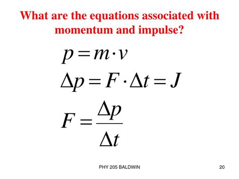 Momentum Formula In Terms Of Force