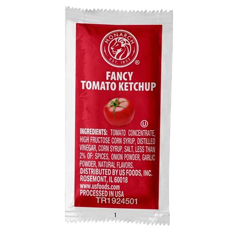 Monarch Fancy Tomato Ketchup Packets Us Foods Chef Amp 39 Store