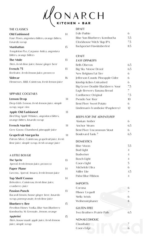 Monarch Kitchen Amp Bar Davenport Restaurant Menu Prices And Reviews