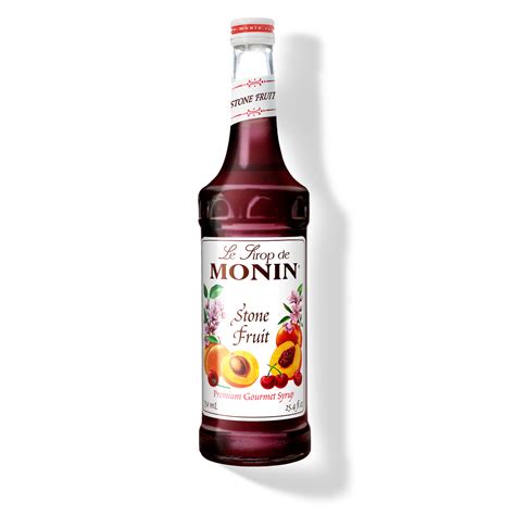 Monin Stone Fruit Syrup Discounted Case Of 4 Plastic 1L
