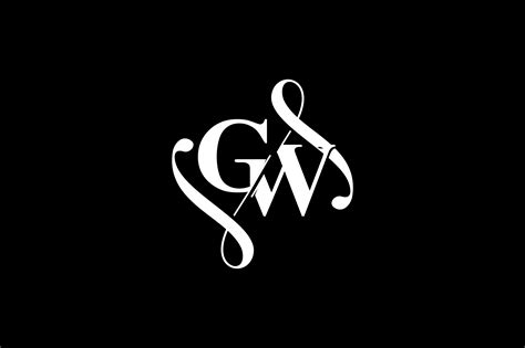 Monogram Gw Logo Design By Vectorseller Thehungryjpeg