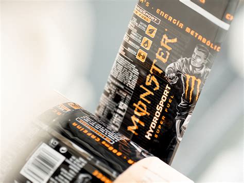 Monster Drinks Nuprint Label Print Manufacturer Derry Northern Ireland Monster Drinks Nuprint Label Print Manufacturer Derry Northern Ireland