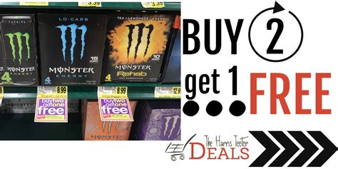 Monster Energy Drinks Buy 2 Get 1 Free As Low As 1 49 A Can The