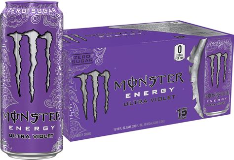 Monster Energy Ultra Violet Sugar Free Energy Drink 16 Ounce Pack Of