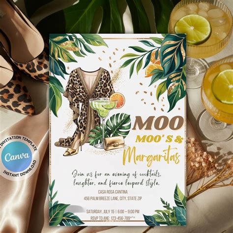 Moo Moo And Margarita Party Etsy Moo Moo And Margarita Party Etsy