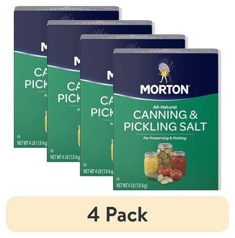 Morton Canning And Pickling Salt Bulk 4 Lb 9 Case