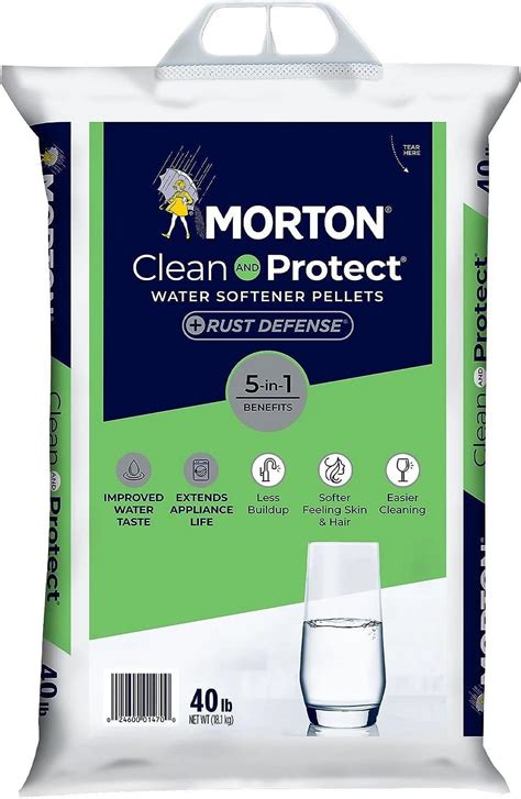 Morton Rust Remover Water Softener Salt Pellets 40 Lb