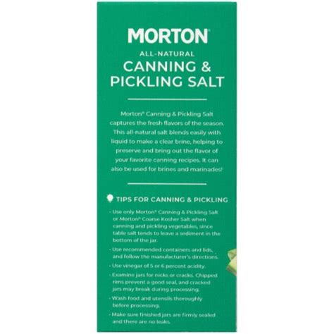 Morton S All Natural Canning And Pickling Salt