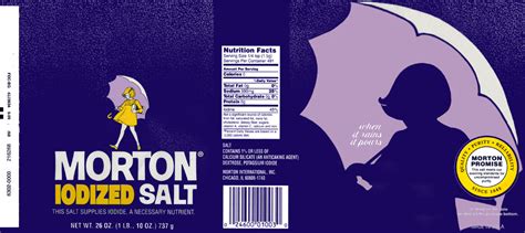 Morton Salt Label Large