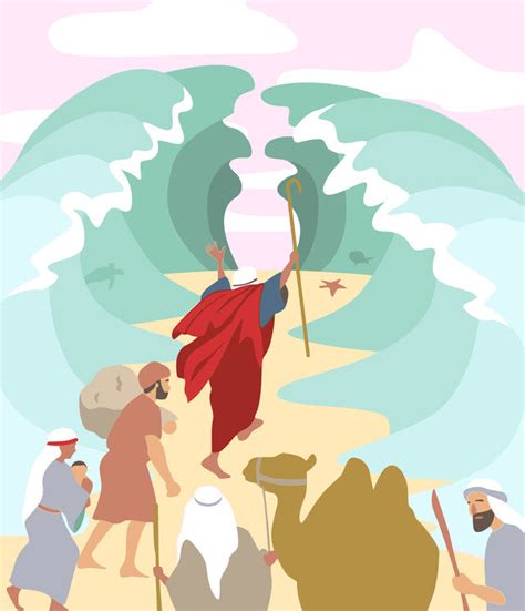 Moses Parting The Red Sea Paint By Numbers Kit Psaints