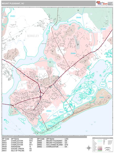 Mount Pleasant Wall Map Premium Marketmaps Mount Pleasant Wall Map Premium Marketmaps