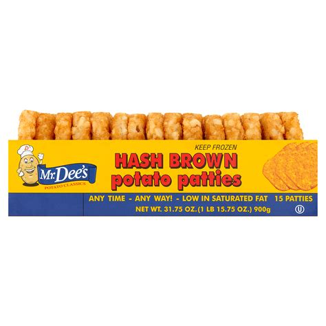 Mr Dee S Hash Brown Potato Patties 15 Count 31 75 Oz Shoprite Mr Dee S Hash Brown Potato Patties 15 Count 31 75 Oz Shoprite