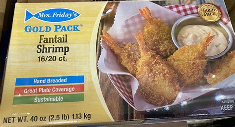 Mrs Fridays Gold Pack Fantail Shrimp 21