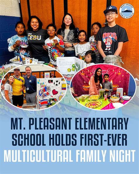 Mt Pleasant Elementary Lit Up The Night With Its First Ever Multicultural Night Families Shared Food Culture And Conversation Coming Together To Celebrate The Many Backgrounds That Make Up Our Community